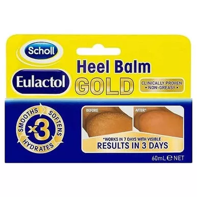 Scholl Eulactol Cracked Heel Balm Gold 60 Millilitres